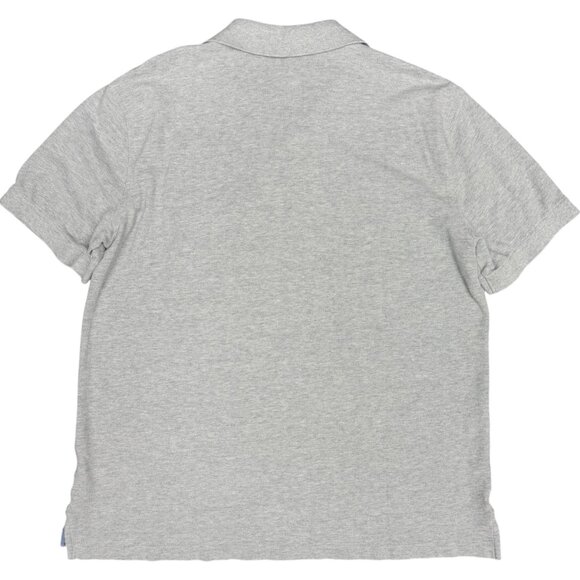 Men's TOMMY HILFIGER Custom Fit Knit Polo w/Lettering Gray Shirt- Size XXL - Picture 2 of 10